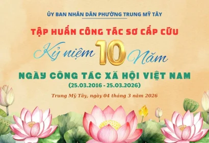 PHƯỜNG TRUNG MỸ TÂY TỔ CHỨC TẬP HUẤN CÔNG TÁC SƠ CẤP CỨU CHO ĐỘI NGŨ GIÁO VIÊN, NHÂN VIÊN Y TẾ CÁC TRƯỜNG HỌC TRÊN ĐỊA BÀN