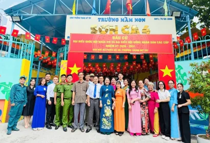 LÃNH ĐẠO PHƯỜNG TRUNG MỸ TÂY KIỂM TRA TÌNH HÌNH CỬ TRI THAM GIA BẦU CỬ